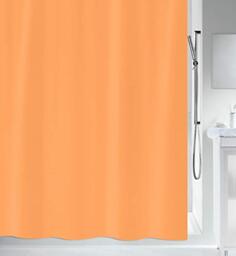 Spirella Primo Collection, Textile Shower Curtain, 180 x 180, 100% Polyester, Orange