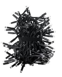 WeRChristmas PRO Series LED Cluster Lights, Black Cable, White, 5 m