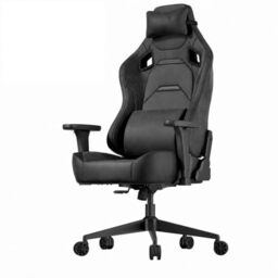 JUMMICO Suede Gaming Chair, Ergonomic Office Chair with 3D Armrests, Desk Chair with Wider Backrest for Gaming, Working, Study, Load Capacity up to 200 kg, Black