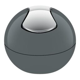 Spirella Bowl Collection Waste Paper Basket Diameter 16 x 14 cm 1 Litre Polystyrene Grey