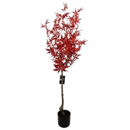 Leaf 120cm Artificial Red Maple Tree