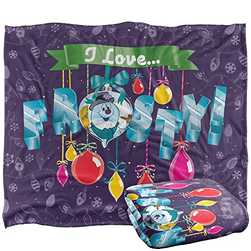 FROSTY THE SNOWMAN Frosty in Lights Silky Touch Super Soft Throw Blanket 152 x 127 cm