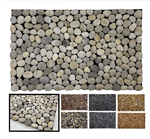 LucaHome Natural Stone Doormat, 100% Natural, Handmade, Eco-Friendly, Stone Doormat, Entrance Doormat, Ideal for Outdoor and Decorating
