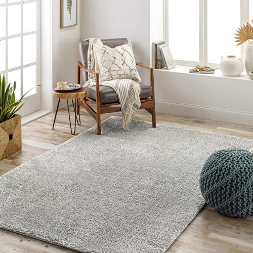 Livabliss Claire Shaggy Berber Style Carpet 200x275 cm, Large Living Room & Bedroom, Soft Plush Thick Pile, Neutral Boho Fluffy, Easy Care, Dark Grey