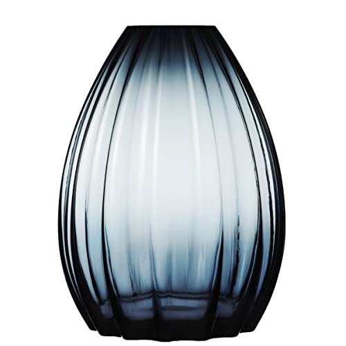 Holmegaard 2Lips Glass Vase, Dark Blue, 45 cm