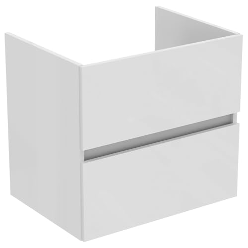 Ideal Standard Bathroom Vanity Units Eurovit+ 60cm wall mounted vanity unit with 2 drawers, R0259WG, White