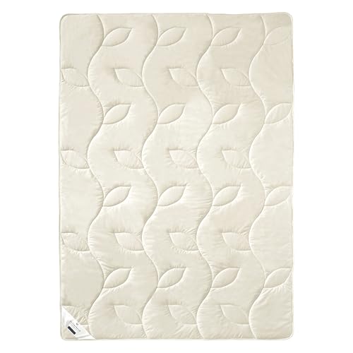 Billerbeck E45 Bamboo Summer Duvet 155 x 220 cm Cotton Cooling Duvet with Bamboo Filling Summer Light (SL)