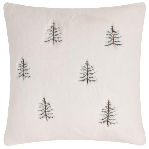 furn. Winter Pines Polyester Filled Cushion (Ecru - 45x45cm)