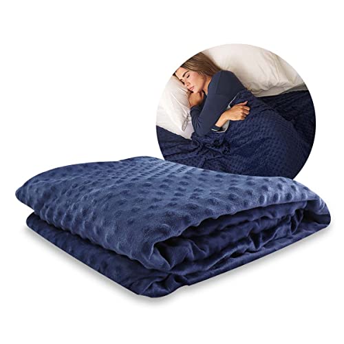Universal Weighted Blanket Cover with 8 Binders - Bamboo & Minky Dot - Weighted Blanket Cover - Duvet Cover - Duvet Cover 150x200CM