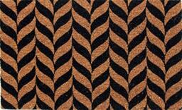 Coco&Coir Door Mat - Non-Slip - Thick Coir - Premium Quality - Rubber Backed - Eco-Friendly - Indoor - Outdoor - Heavy Duty - Patterned - Entrance Door Mat - 45 x 75 cm (Paddy)