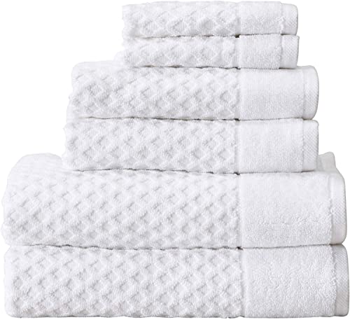 Simpli-Magic Diamond Bath Towels 6 Piece Set (Gray)
