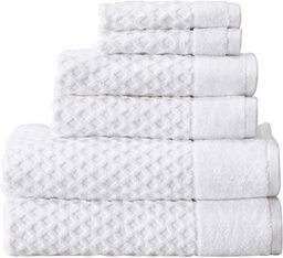 Simpli-Magic Diamond Bath Towels 6 Piece Set (Gray)