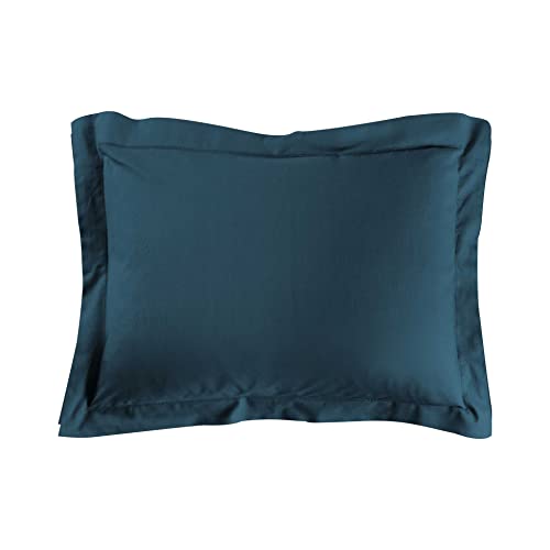 douceur d'intérieur, Pillowcase (50 x 70 cm) Lina Blue, 100% Cotton