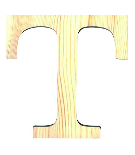 Artemio 19 cm Wooden Letter T in Upper Case, Beige