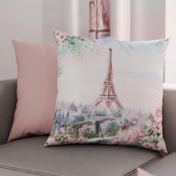 PETTI Artigiani Italiani - Pair of Pillow Cases 60 x 60 cm in Microfibre, Cushions for Bedroom Furniture, Sofa, Living Room, Set of 2 Cushion Covers, Pillowcase City Pink, 100% Made in Italy