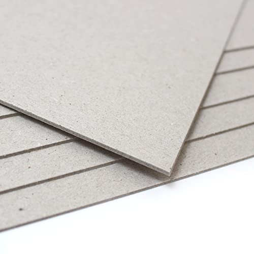 Artway A4 Greyboard - Ideal for Arts and Crafts, Modelling, Display, Mounting and Backing - 1500 Micron/1.5mm Thick (945gsm) - A4 (80 Sheets), Grey
