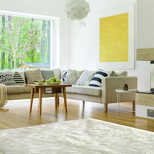 HOME DECO FACTORY The Faux Fur Rug 115 x 170 cm Ecru