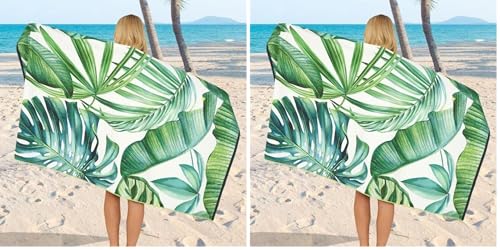 GC GAVENO CAVAILIA Extra Large Beach Towel for Adults - Quick Dry Microfibre Printed Beach Towels - Super Absorbent Beach Towel for Swim (180 x 100 cm) - (1 Piece) Soft, Sand Free,Lightweight - Multi