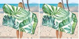 GC GAVENO CAVAILIA Extra Large Beach Towel for Adults - Quick Dry Microfibre Printed Beach Towels - Super Absorbent Beach Towel for Swim (180 x 100 cm) - (1 Piece) Soft, Sand Free,Lightweight - Multi