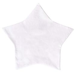 Rayher 53963102 Star-Shaped Cushion Cover, Pillowcase with Zipper for Fabric Painting, Screen Printing and Textile Crafts, White, 33cm