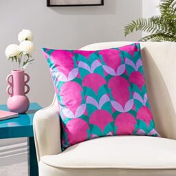 furn. Heya Home Raeya Art Deco Velvet Feather Rich Filled Cushion