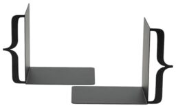 Moses. libri_x Bookend Word Frame Set of 2 - Sturdy Metal Bookends, Modern Design, Decorative Book Holders in Gift Set for Shelf, Desk and Living Room
