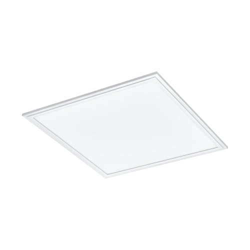 Eglo Connect.z Smart Home LED Ceiling Light Panel Salobrena-Z, 18 inches, Zigbee Lighting, app and Voice Control, White tunable Lights (Warm - Cool White), dimmable, White