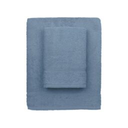 zer0bed, Lilac Bath Towels, Set of 2 Bath Towels, Face Towel, Bidet Towel, Plain Colour, Avio, 100% Cotton, Set of 2