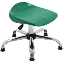 TC Group Junior Swivel Stool with Glides, Age 6 to 11 Years, Green, 60 x 60 x 44.5 to 50 cm
