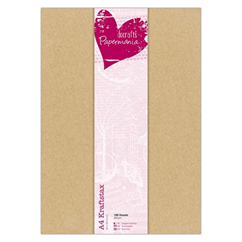 Papermania A4 280gsm Heavy-Duty Kraftstax - Pack of 100 Sheets