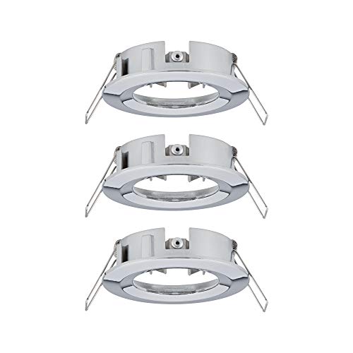 Paulmann 92482 Choose recessed luminaire spot Rigid max. 3x10 watt recessed Ceiling Spotlight Chrome recessed lamp Aluminium