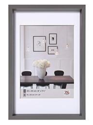 walther design Picture Frame Steel 10,5 x 15 cm with PassepArtout, Steel Style Plastic Frame ES015D