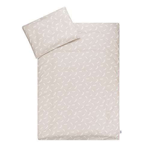 Julius Zöllner Twiggy Jersey Children's Bed Linen 100 x 135 cm + 40 x 60 cm, 2-Piece Set Consisting of Duvet Cover and Pillowcase, 100% Jersey Cotton, with Zip, Standard 100 by Oeko-Tex, Twiggy
