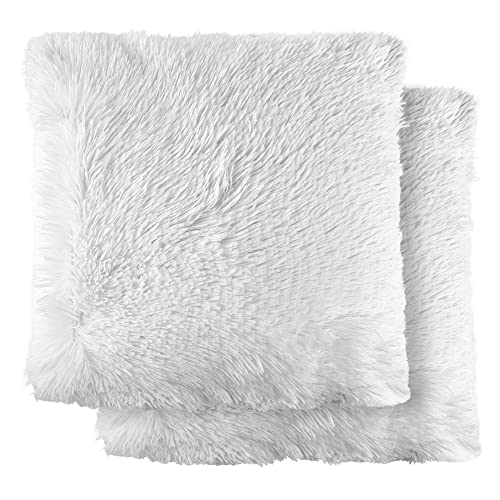Emma Barclay Doux Super Soft Cushion Cover in White - 17x17 (43x43cm)