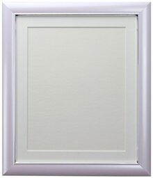 FRAMES BY POST Soda Picture Photo Frame, Plastic, Lilac with White Mount, 10 x 8 Image Size 7 x 5 Inch