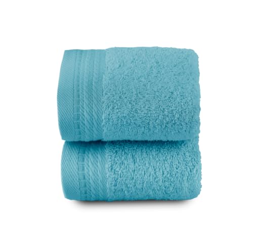 Top Towel - Set of 2 Bidet Towels - Bath Towels - Small Towels - 100% Combed Cotton - 600 g/m2 - Measure 30 x 50 cm - AGUAMAR