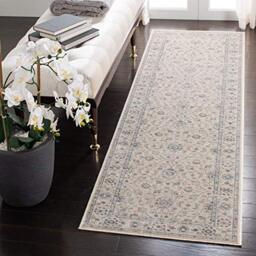 Safavieh Traditional Indoor Woven Runner Area Rug, Vintage Collection, VTG874, in Slate / Cream, 66 X 244 cm for Living Room, Bedroom or Any Indoor Space