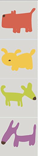 Plage 260566 Smooth ??? Tiles Tiles Stickers (6 Sheets Skateboard Laptop Car Bumper Vinyl Sticker Funny Dogs 15 x 0.1 x 15 cm