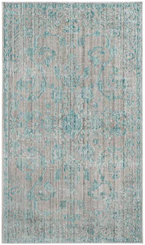 Safavieh Craft Art-Inspired Indoor Woven Rectangle Area Rug, Valencia Collection, VAL103, in Blue / Multi, 91 X 152 cm for Living Room, Bedroom or Any Indoor Space