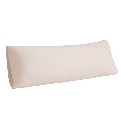 "Stretchy Body Pillow Case Cover - Jersey Knit Long Pillowcase for Body Pillow, 1 Pack - Envelope Closure & Skin-Friendly, Soft and Breathable for Sleeping, 20""x54"", Pink"