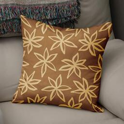 Bonamaison Decorative Cushion Cover, Polycotton, Brown, Standard