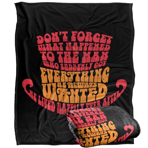 LOGOVISION Willy Wonka And The Chocolate Factory Happily Ever After Silky Touch Super Soft Throw Blanket 152 X 127 Cm