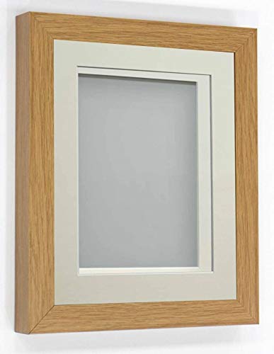 Frame Company Rickman Box 3D Photo Frame, Wood, Beech with Ivory Mount, A2 for Image Size A3
