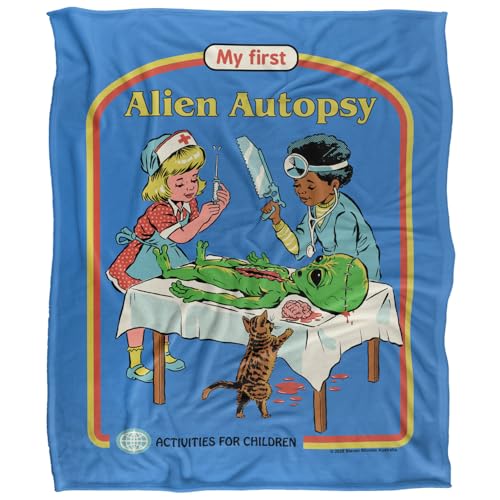 Steven Rhodes My First Alien Autopsy Silky Touch Super Soft Throw Blanket 152 X 127 Cm