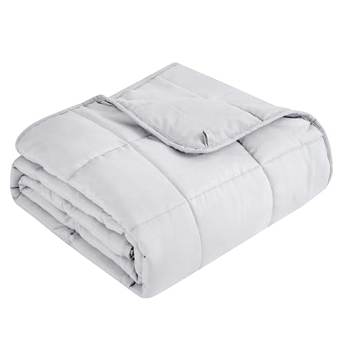 "Topcee Weighted Blanket for Adults (20 lbs, 60"" x 80"") Queen Size Soft Cooling Heavy Blanket Sleeping, Apply to 190-210 lbs Body, Thick Breathable Blanket with Glass Bead, Easy Care"
