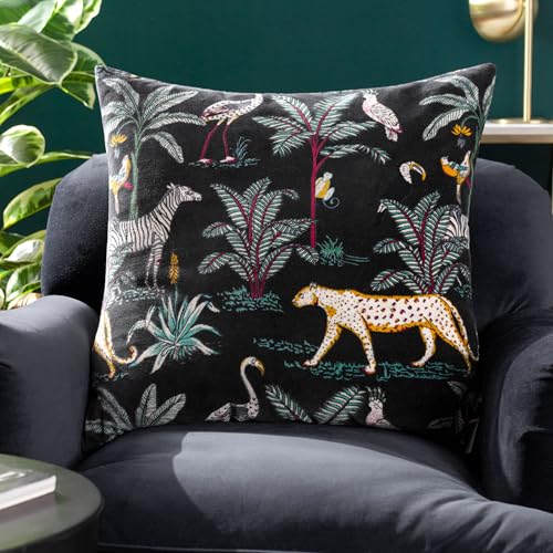 furn. Wylder Wilds Tropical Cotton Feather Rich Filled Cushion