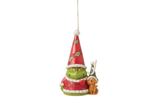 Jim Shore Grinch Gnome With Max Ho Hanging Ornament