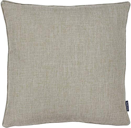 "Riva Home Eclipse Cushion Cover, Polyester, Natural, 18"" x 18"" (45 x 45cm)"