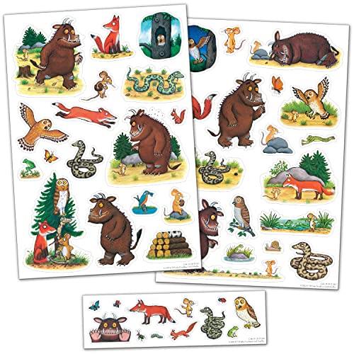 Paper Projects The Gruffalo Vinyl Decor Wall Stickers - Perfect For Decorating Childrens' Bedrooms and Furniture, Multicoloured/Transparent Borders