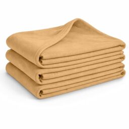 Glart G3S Fleece Blankets 3 Piece Set, Sand, 130 x 160 cm, OEKO-TEX 100
